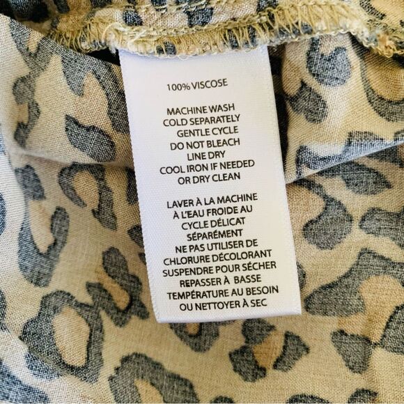 Anthropologie Beach Lunch Lounge Leopard Print Causal Sundress Tank Dress - Picture 8 of 8